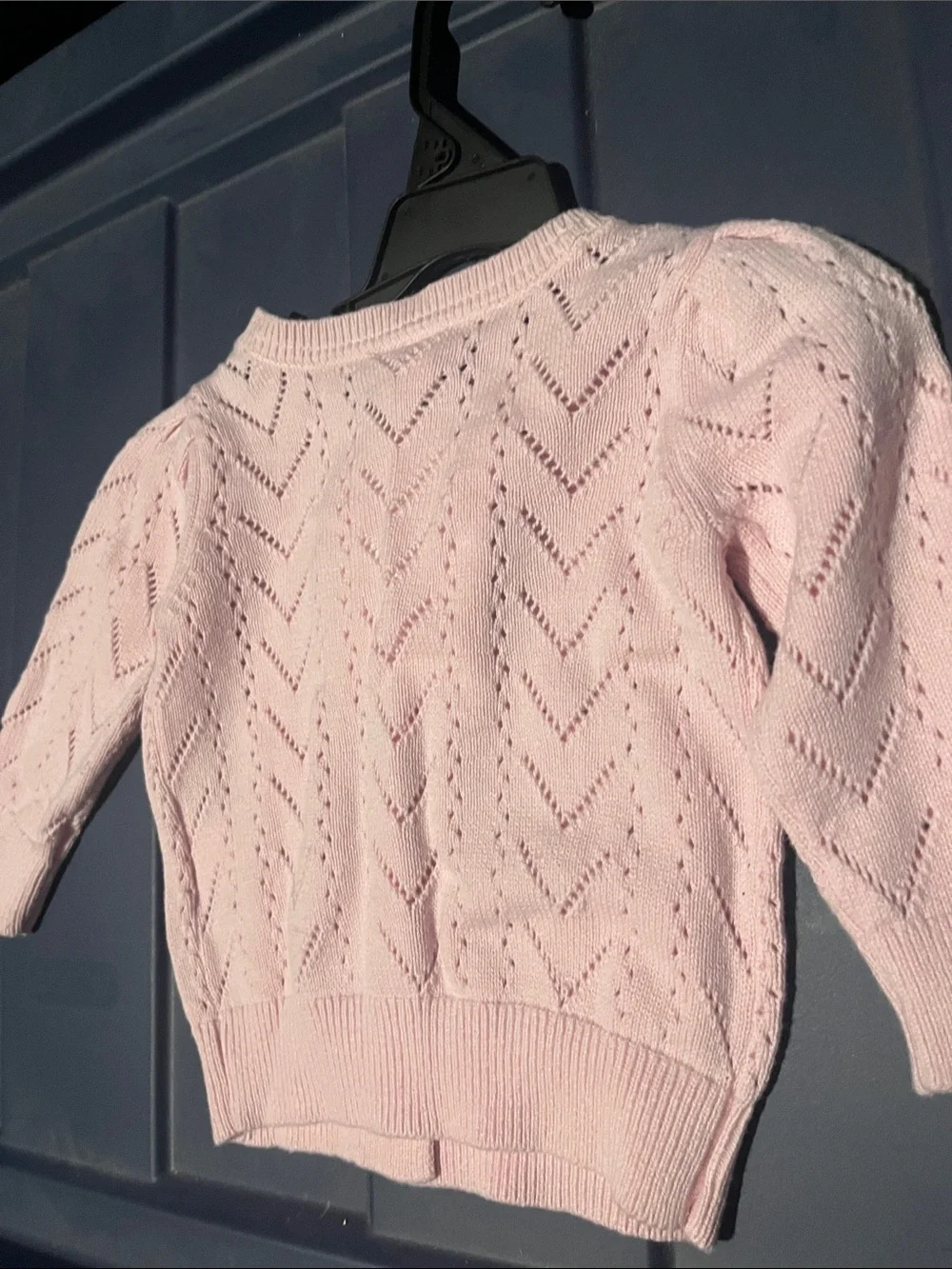 GAP Light Pink Knit Button-Up Cardigan